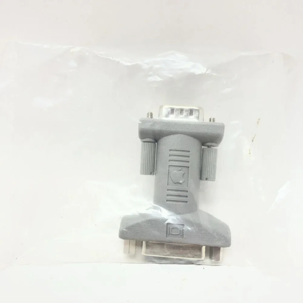 Apple DB15 Female to HD-15 SVGA Male NOS Monitor Adapter GRAY P/N: 590-1120-A